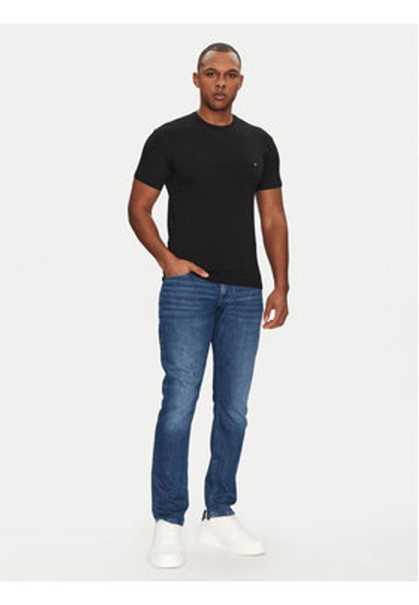 Emporio Armani Underwear T-Shirt EM000379 AF10785 UC001 Czarny Slim Fit. Kolor: czarny. Materiał: bawełna