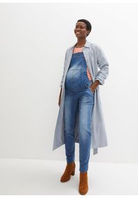 bonprix - Ogrodniczki dżinsowe ciążowe STRAIGHT. Kolekcja: moda ciążowa. Kolor: niebieski #3