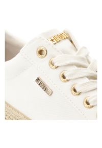 Big-Star - Trampki damskie Big Star, sznurowany fason platforma z plecionki jutowej złote detale lekka podeszwa modny letni styl, białe, TT274349. Okazja: na co dzień, na spacer. Zapięcie: sznurówki. Kolor: biały. Materiał: jeans, włókno. Szerokość cholewki: normalna. Sezon: lato. Obcas: na platformie. Styl: wakacyjny, casual, klasyczny, elegancki #2