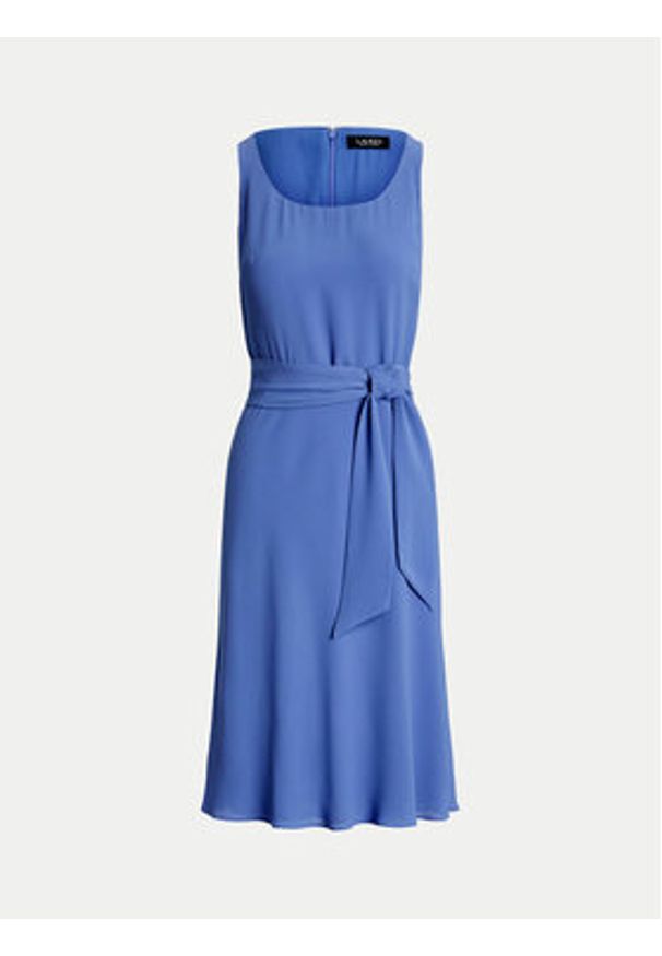 Lauren Ralph Lauren - LAUREN RALPH LAUREN Sukienka codzienna 250909378005 Niebieski Regular Fit. Okazja: na co dzień. Kolor: niebieski. Materiał: syntetyk. Typ sukienki: proste. Styl: casual