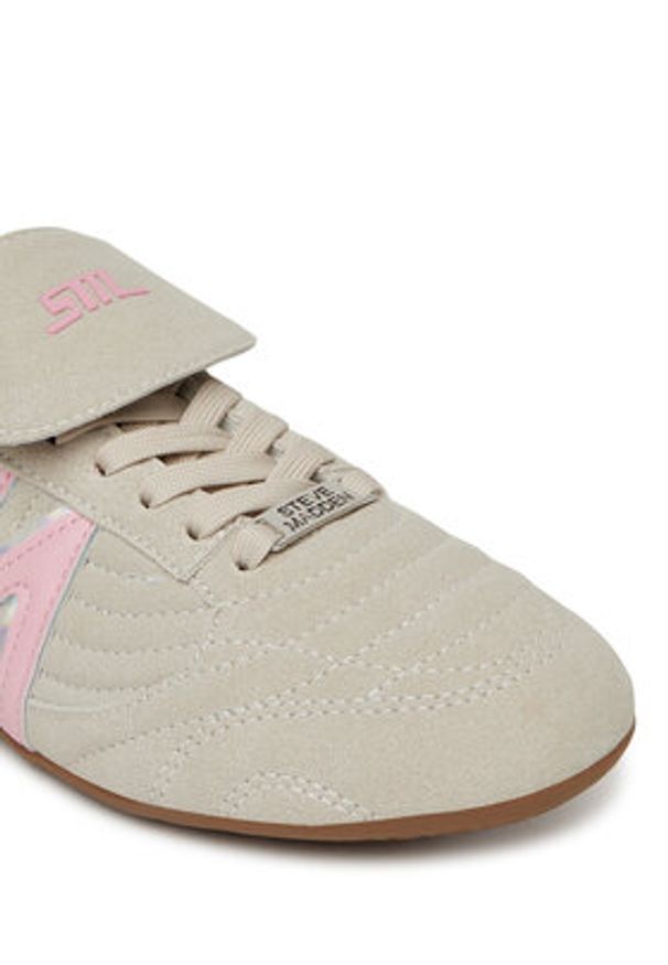 Steve Madden Sneakersy Freekick-E SM19000136 Beżowy. Kolor: beżowy. Materiał: skóra, zamsz