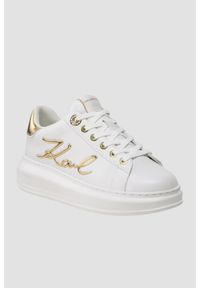 Karl Lagerfeld - KARL LAGERFELD Białe sneakersy Kapri Signia Lace. Kolor: biały #5