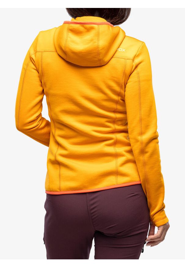 ORTOVOX - Bluza damska Ortovox Fleece Hoody. Kolor: pomarańczowy. Sezon: zima. Sport: narciarstwo