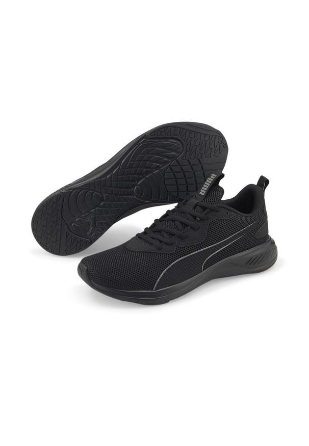 Buty do biegania męskie Puma Incinerate. Zapięcie: sznurówki. Kolor: czarny. Materiał: materiał, tkanina. Szerokość cholewki: normalna