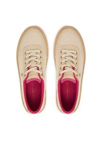 TOMMY HILFIGER - Tommy Hilfiger Espadryle Th Foxing Platform Rope FW0FW09173 Beżowy. Kolor: beżowy. Materiał: materiał. Obcas: na platformie #5