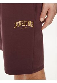 Jack & Jones - Jack&Jones Szorty sportowe Josh 12248833 Bordowy Comfort Fit. Kolor: czerwony. Materiał: bawełna, syntetyk. Styl: sportowy