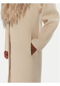 Luisa Spagnoli Płaszcz wełniany Supplica 541206 Beżowy Regular Fit. Kolor: beżowy. Materiał: syntetyk #2