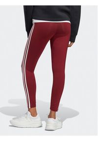 Adidas - adidas Legginsy Essentials 3-Stripes High-Waisted Single Jersey Leggings IC9903 Czerwony. Kolor: czerwony. Materiał: bawełna, jersey #3