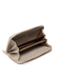 Puccini Duży Portfel Damski BLP832A Beżowy. Kolor: beżowy. Materiał: skóra