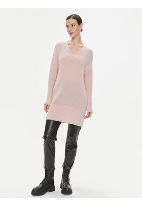 Marella Sweter Nimbe 2339460739200 Różowy Regular Fit. Kolor: różowy. Materiał: syntetyk