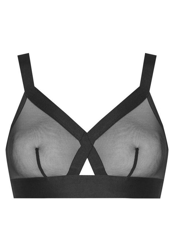 DKNY Biustonosz bezfiszbinowy DK4084 Czarny. Kolor: czarny. Materiał: syntetyk