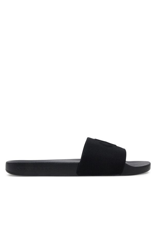 Calvin Klein Jeans Klapki Slide Hf Mono Cv YM0YM01282 Czarny. Kolor: czarny. Materiał: materiał