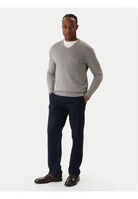 TOMMY HILFIGER - Tommy Hilfiger Sweter Essential MW0MW14745 Szary Regular Fit. Kolor: szary. Materiał: bawełna #2