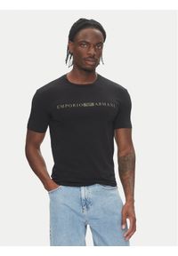 Emporio Armani Underwear T-Shirt EM000379 AF10774 UC001 Czarny Slim Fit. Kolor: czarny. Materiał: bawełna