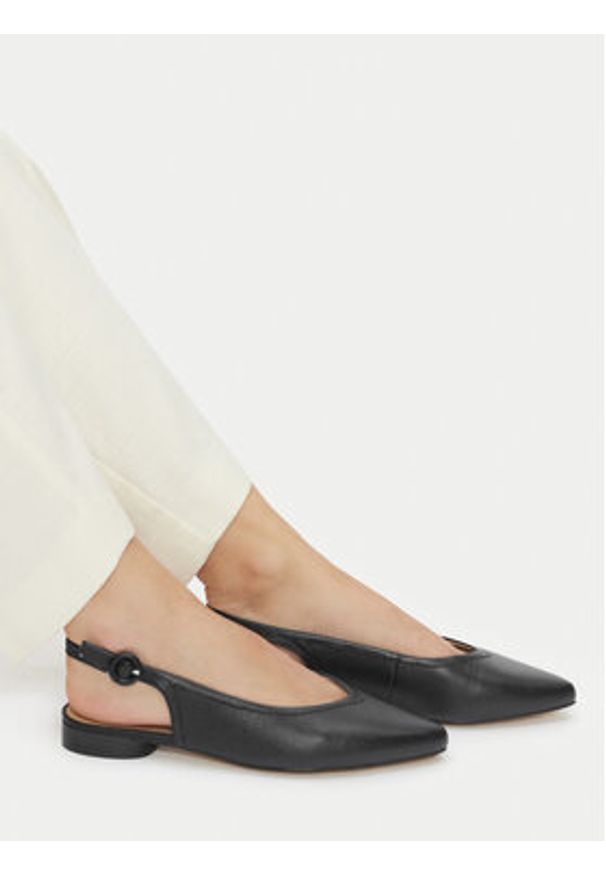 Lasocki Baleriny WYL4048-3Z Czarny. Kolor: czarny. Materiał: skóra