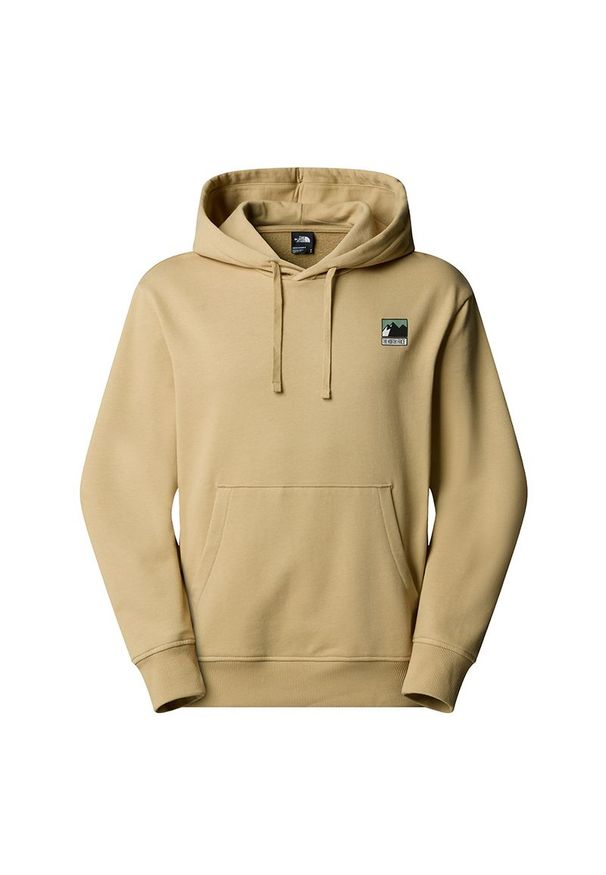 Bluza męska The North Face Mountain 0A8E3NLK51 - beżowa. Typ kołnierza: kaptur. Kolor: beżowy. Materiał: bawełna. Styl: klasyczny. Sport: wspinaczka