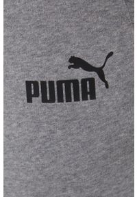 Puma spodnie 586720 męskie kolor szary z nadrukiem. Kolor: szary. Materiał: materiał, dzianina. Wzór: nadruk #4