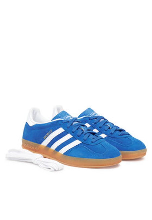 Adidas - adidas Sneakersy Gazelle Indoor JI2061 Niebieski. Kolor: niebieski. Materiał: zamsz, skóra. Model: Adidas Gazelle