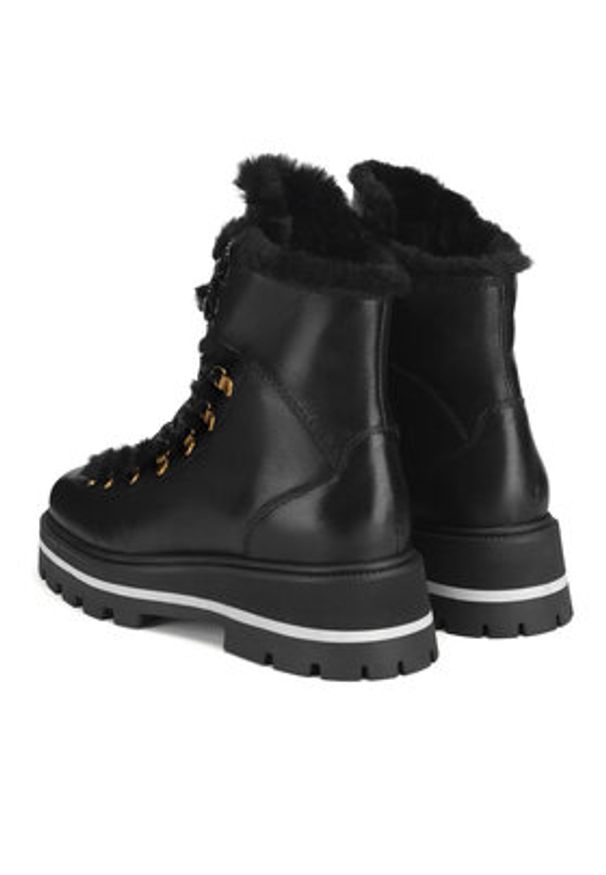 Gino Rossi Botki SINEN-24FW238 Czarny. Kolor: czarny. Materiał: skóra