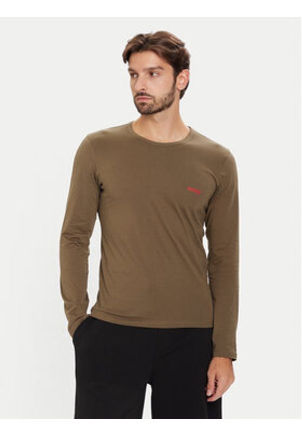 Hugo - HUGO Komplet 3 longsleeve 50492631 Kolorowy Regular Fit. Materiał: bawełna. Długość rękawa: długi rękaw. Wzór: kolorowy