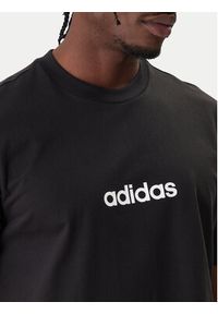 Adidas - adidas T-Shirt Essentials Linear JE8993 Czarny Regular Fit. Kolor: czarny. Materiał: bawełna #3