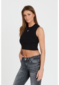 Guess - GUESS Czarny damski top Alexia Tank, Rozmiar L. Kolor: czarny #3