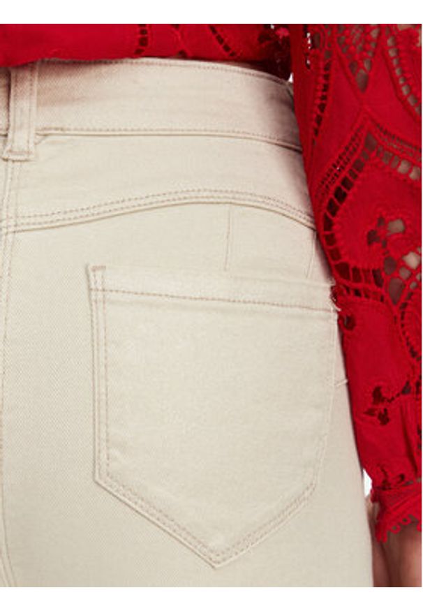 Morgan Jeansy 251-PEWELI Beżowy Slim Fit. Kolor: beżowy