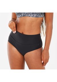NABAIJI - Dół stroju pływackiego damski Nabaiji 100 Eva. Stan: podwyższony. Kolor: czarny #1