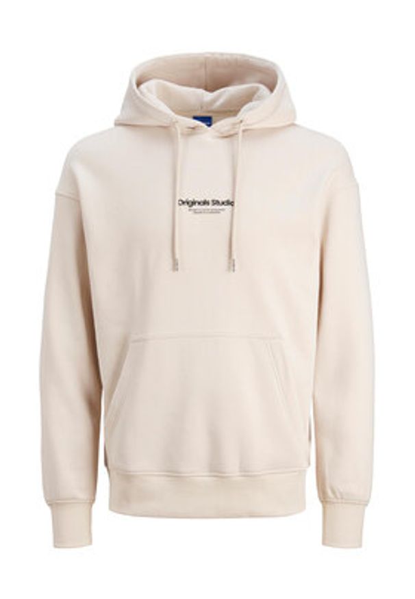 Jack & Jones Bluza Vesterbro 12241687 Écru Relaxed Fit. Materiał: syntetyk, bawełna