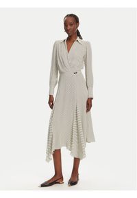 Elisabetta Franchi Sukienka koszulowa AB86552E2 E84 Czarny Regular Fit. Kolor: czarny. Materiał: wiskoza. Typ sukienki: koszulowe