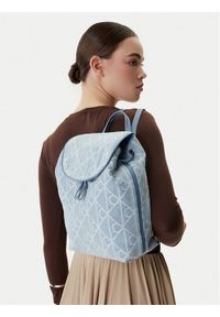 Calvin Klein Plecak Emblem Aop Denim Backpack LV04F3508G Niebieski. Kolor: niebieski. Materiał: materiał #1