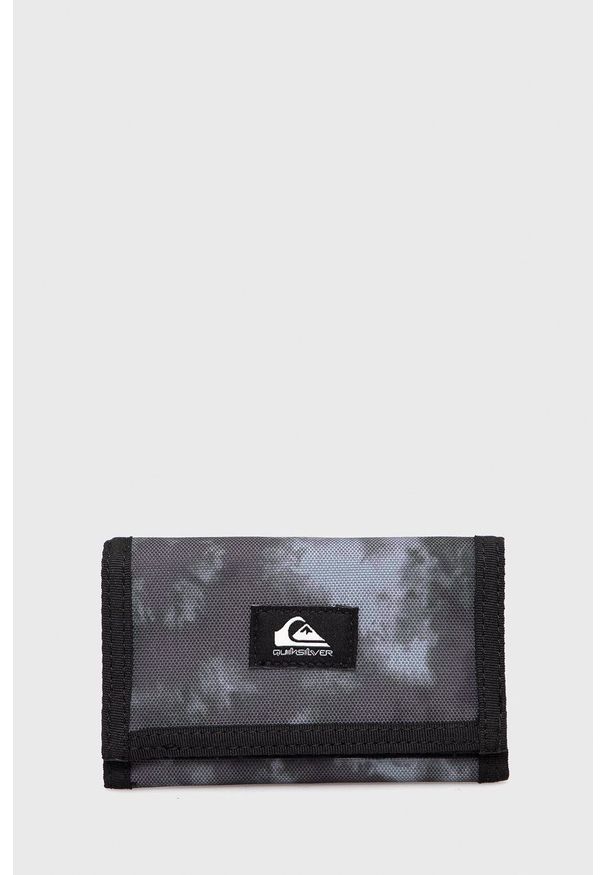 Quiksilver portfel męski kolor szary. Kolor: szary. Materiał: materiał