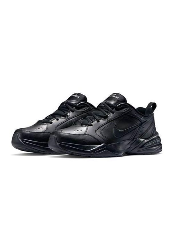 Buty do chodzenia męskie Nike Air Monarch IV. Kolor: czarny. Materiał: skóra, syntetyk, tkanina, materiał. Sport: turystyka piesza