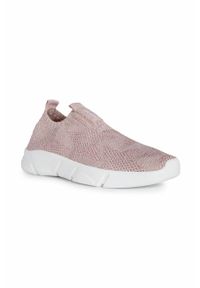 Geox buty dziecięce kolor różowy. Nosek buta: okrągły. Kolor: różowy. Materiał: guma #4