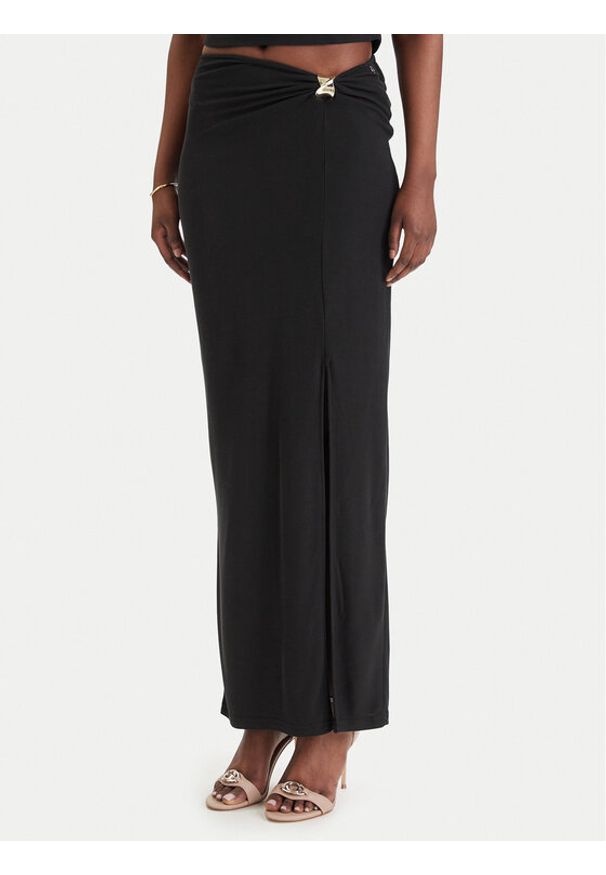 Guess Spódnica maxi W6GD15 K2936 Czarny Slim Fit. Kolor: czarny
