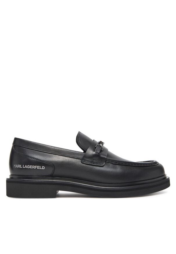 Karl Lagerfeld - KARL LAGERFELD Mokasyny Kingston KL12215 Czarny. Kolor: czarny. Materiał: skóra