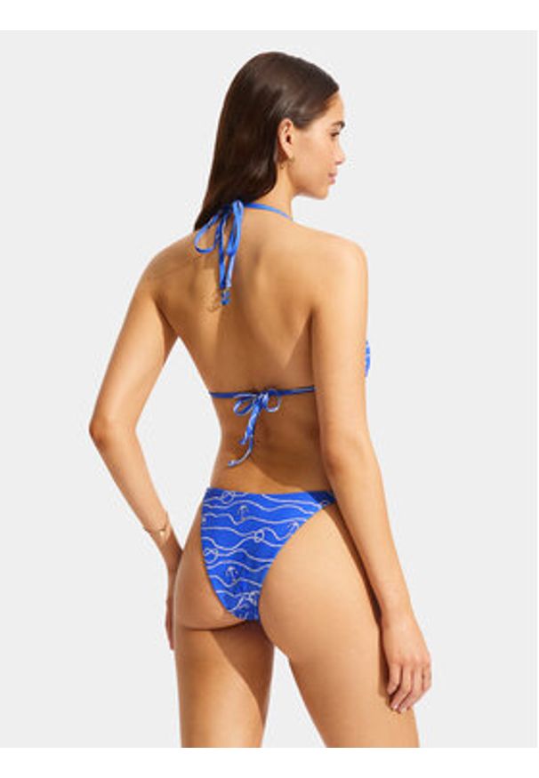 Seafolly Góra od bikini Set Sail 31503 Niebieski. Kolor: niebieski. Materiał: syntetyk