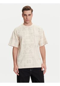 Karl Kani T-Shirt Small Signature Paisley PD00005342 Beżowy Relaxed Fit. Kolor: beżowy. Materiał: bawełna. Wzór: paisley