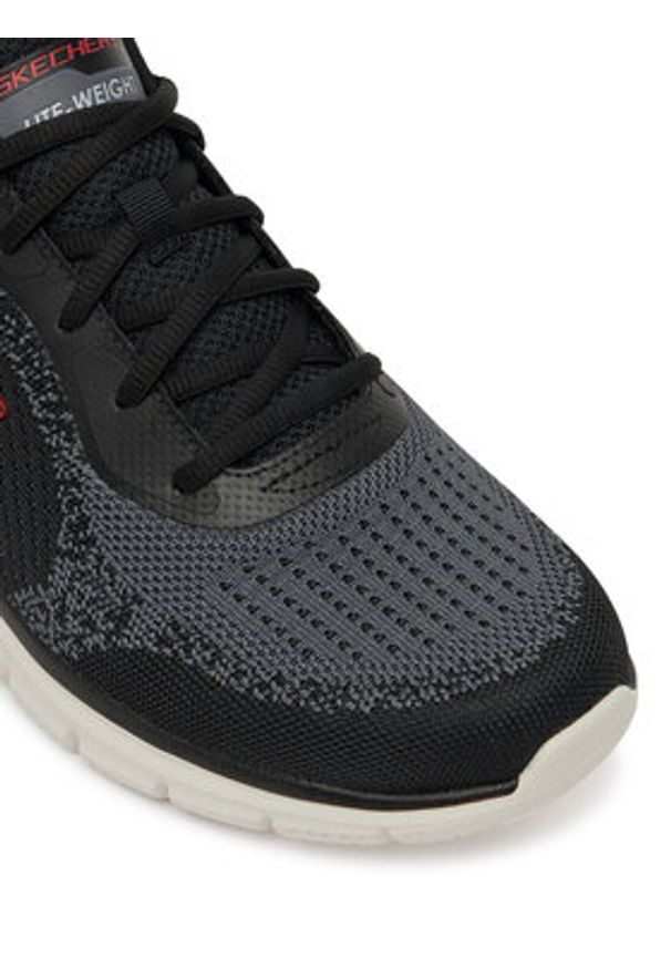 skechers - Skechers Sneakersy Track-Glendor 232699/BKRD Czarny. Kolor: czarny. Materiał: materiał
