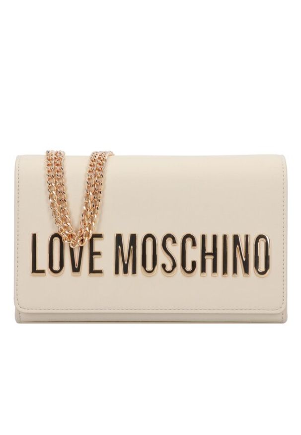 Love Moschino - LOVE MOSCHINO Torebka JC4103PP1MKD0110 Beżowy. Kolor: beżowy. Materiał: skórzane