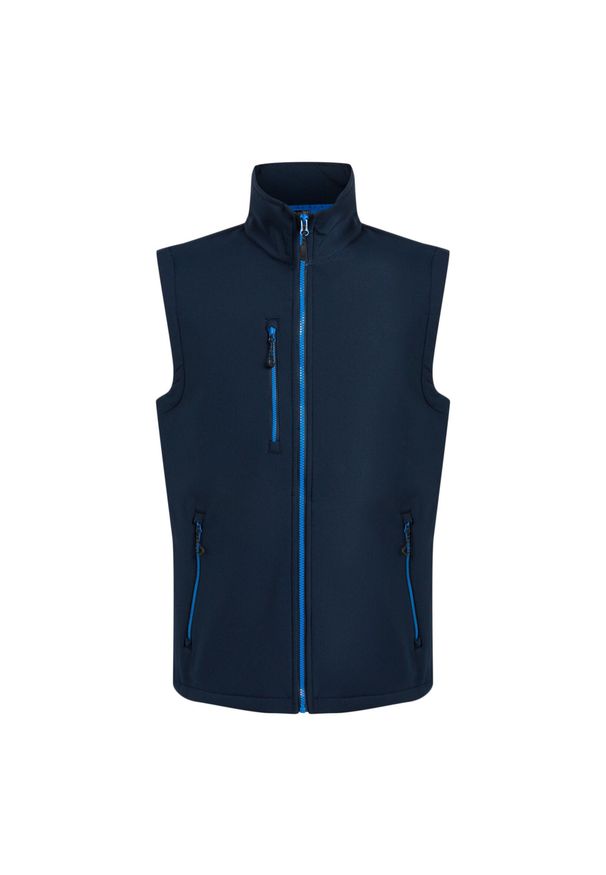 Regatta - Męski 2warstwowy Ocieplacz Na Ciało Navigate Softshell. Kolor: niebieski. Materiał: softshell. Sport: turystyka piesza