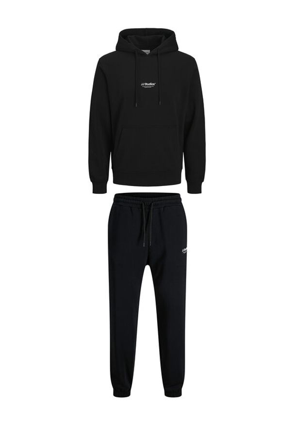 Jack & Jones - Jack&Jones Dres Soho 12288673 Czarny Relaxed Fit. Kolor: czarny. Materiał: bawełna