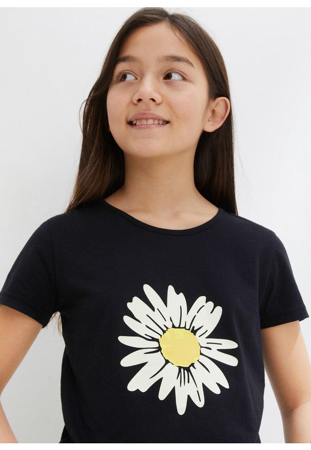 bonprix - T-shirt z czystej bawełny (2 szt.). Kolor: niebieski. Materiał: bawełna