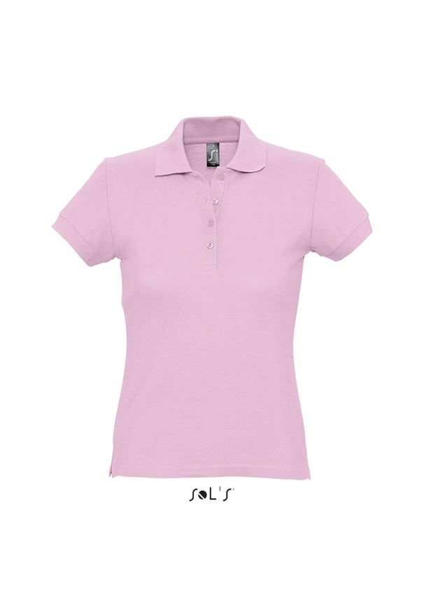 SOL'S - Polo Sol's Passion. Okazja: na co dzień. Typ kołnierza: polo. Kolor: różowy. Styl: casual