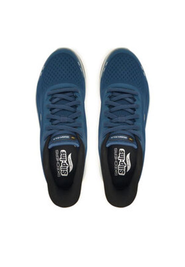 skechers - Skechers Sneakersy Go Walk Arch Fit N-Joy 217075 NVY Granatowy. Kolor: niebieski. Materiał: materiał