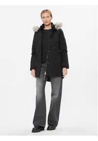 TOMMY HILFIGER - Tommy Hilfiger Parka WW0WW39864 Czarny Regular Fit. Kolor: czarny. Materiał: syntetyk #7