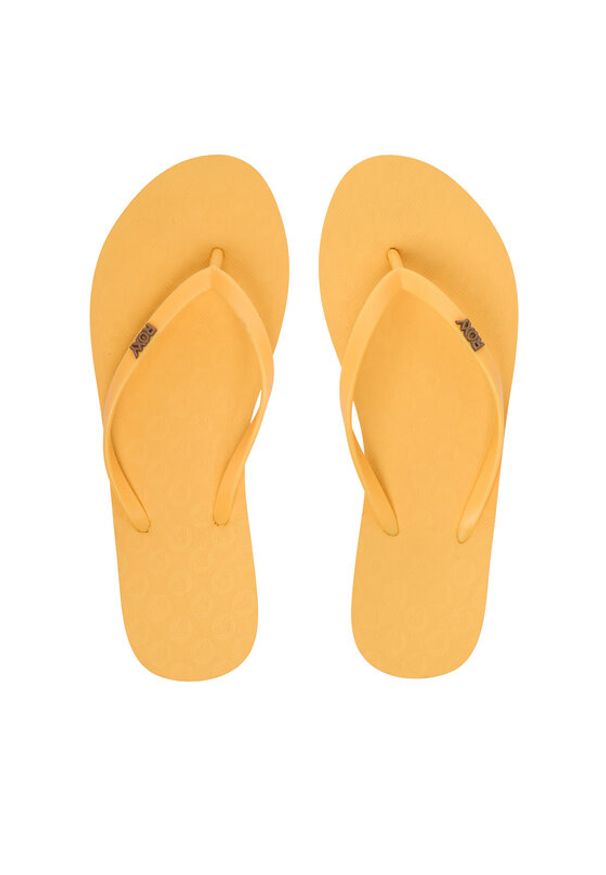 Roxy Japonki ARJL100663-PBA Żółty. Kolor: żółty. Materiał: materiał