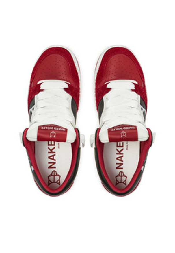 Naked Wolfe Sneakersy CM-00 Czerwony. Kolor: czerwony. Materiał: skóra
