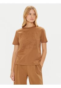 Max Mara Leisure T-Shirt Paggio 2426946038 Brązowy Regular Fit. Kolor: brązowy. Materiał: bawełna