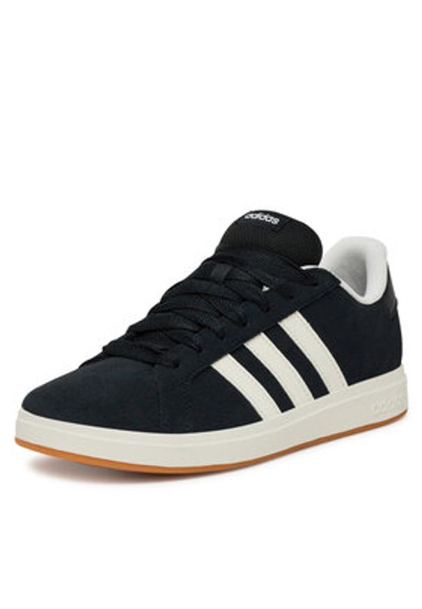 Adidas - adidas Sneakersy GRAND COURT 00s K JH6178 Granatowy. Kolor: niebieski. Materiał: zamsz, skóra